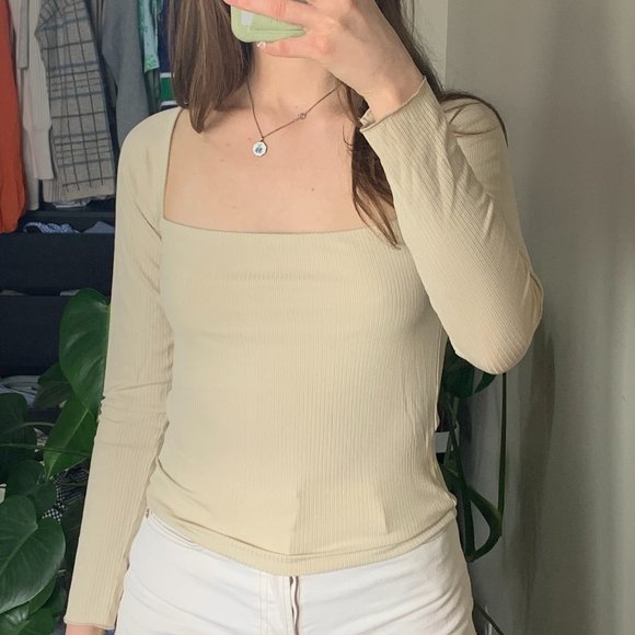 oak + fork squareneck long sleeve - Picture 1 of 2